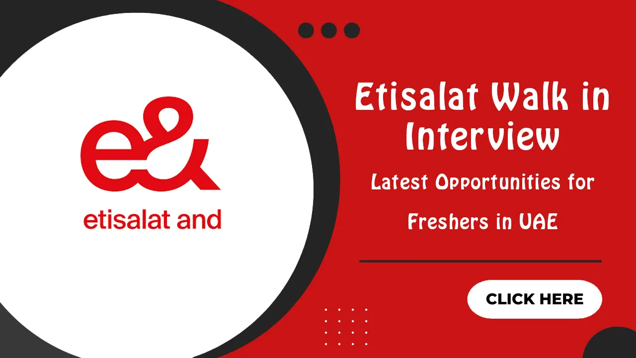 Etisalat Walk in Interview