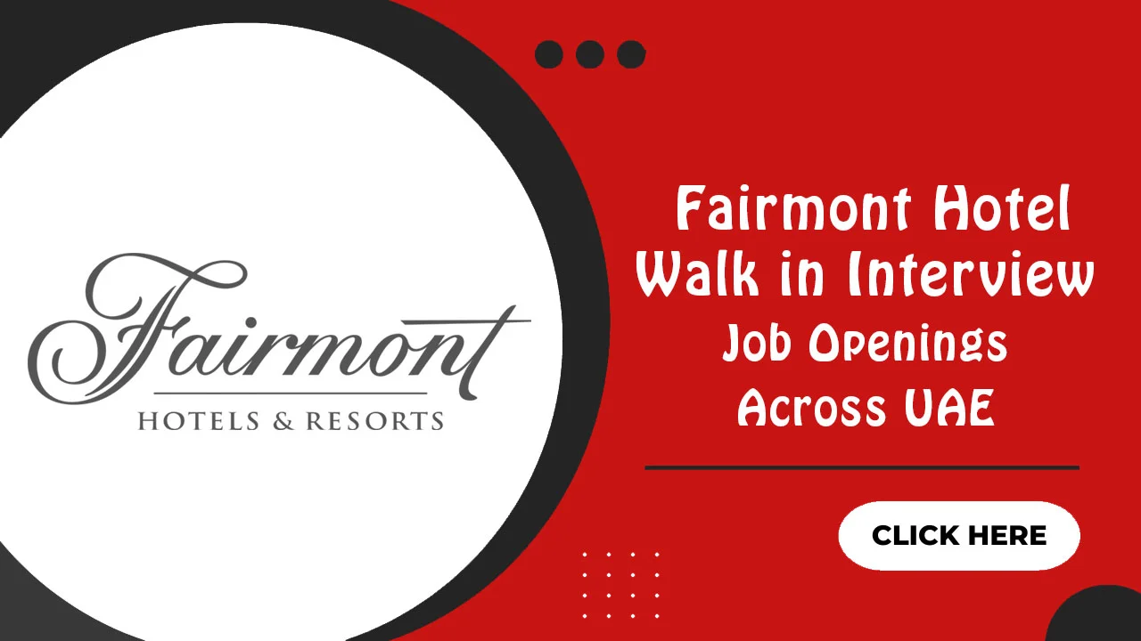 Fairmont Hotel Walk in Interview Fairmont Hotel Walk in Interview
