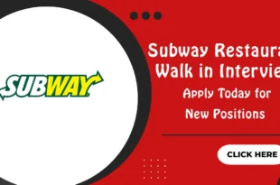 Subway Restaurant Walk in Interview
