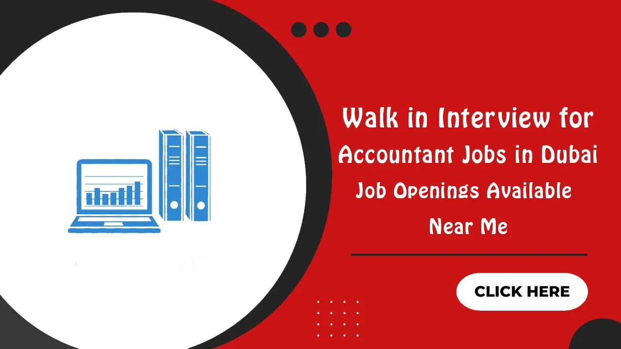 Walk in Interview for Accountant Jobs in Dubai