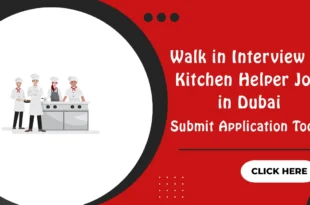 Walk in Interview for Kitchen Helper Jobs in Dubai