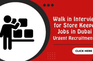 Walk in Interview for Store Keeper Jobs